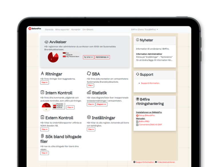 B4Fire - Systematiskt brandskyddsarbete
